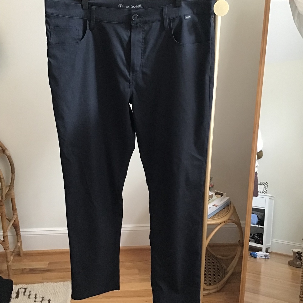 Travis Mathew Open To Close Pant Size 40 Black - image 2